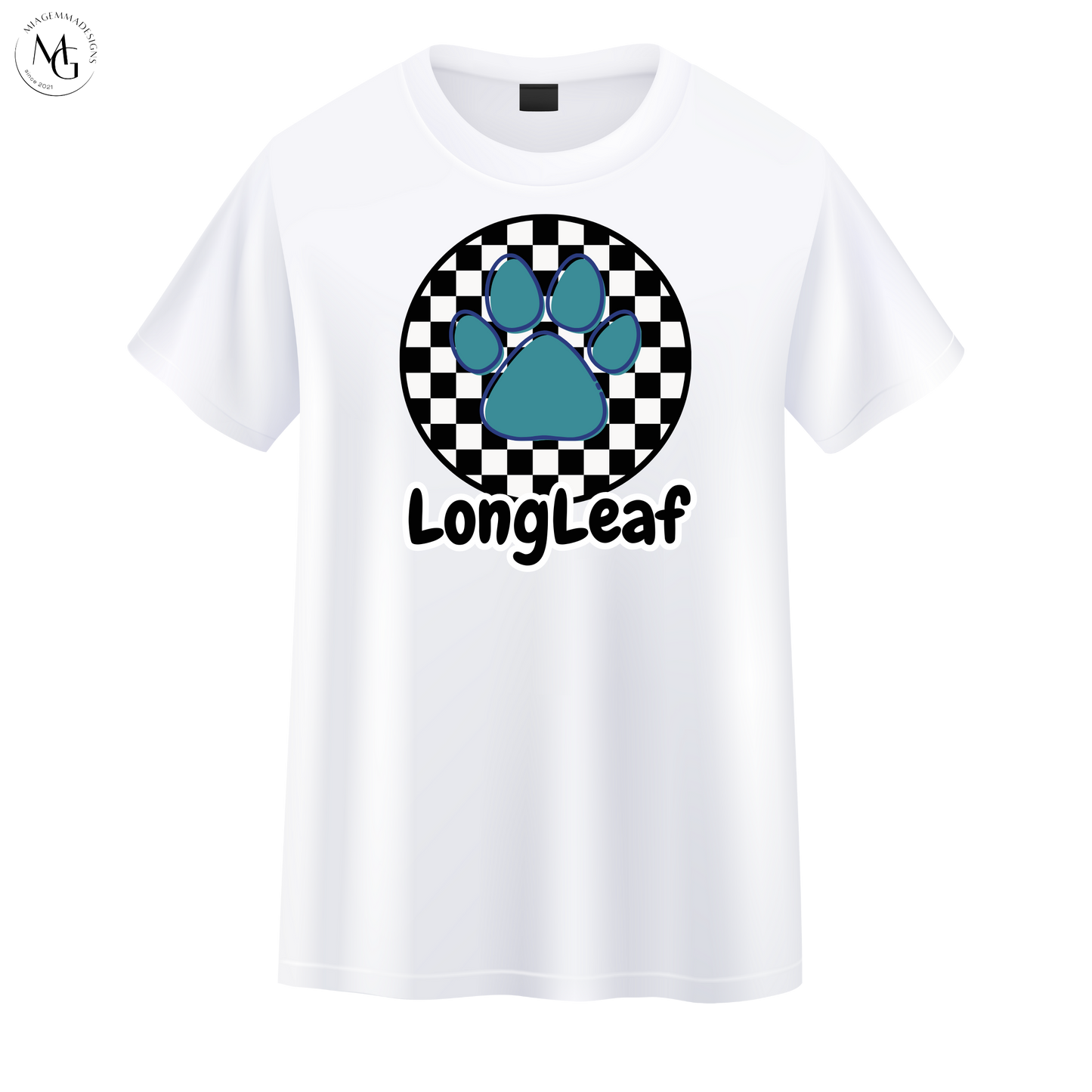 Long Leaf Round Checkerd Design Shirt