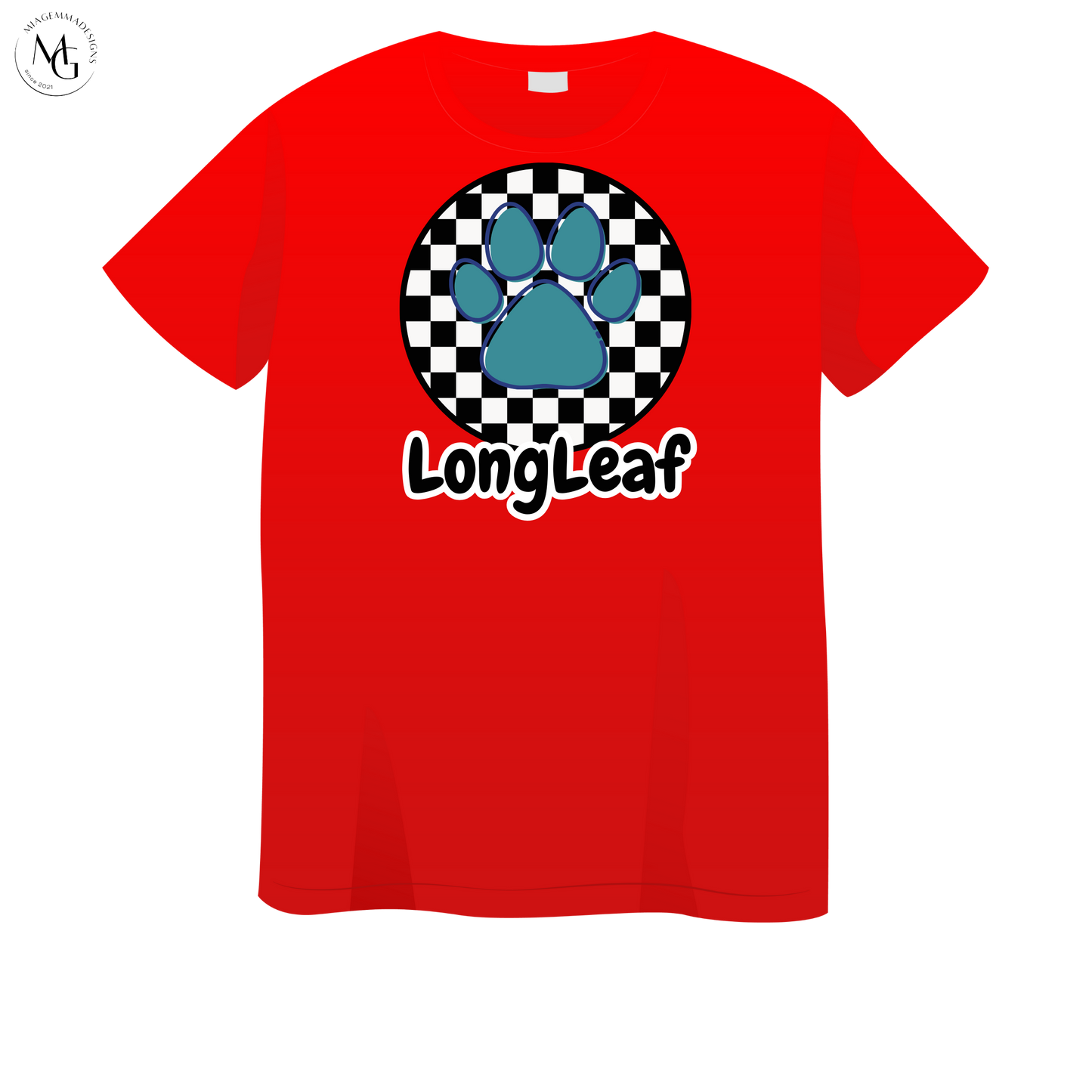 Long Leaf Round Checkerd Design Shirt