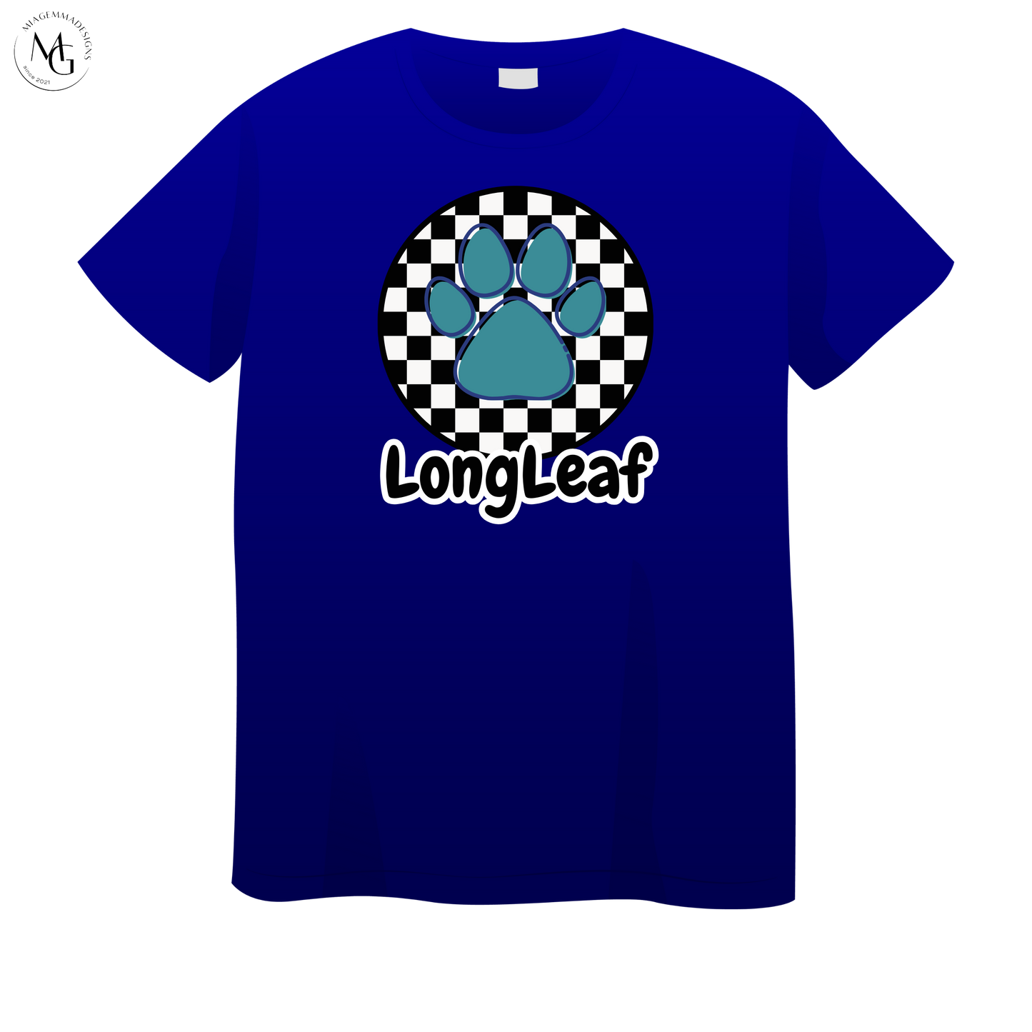 Long Leaf Round Checkerd Design Shirt