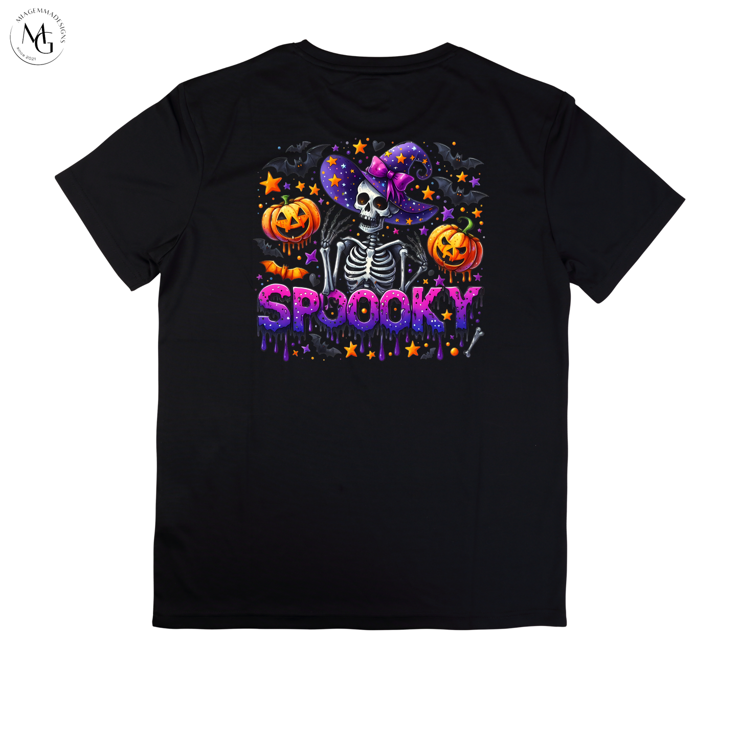 Spooky Skeleton Witch Halloween Shirt