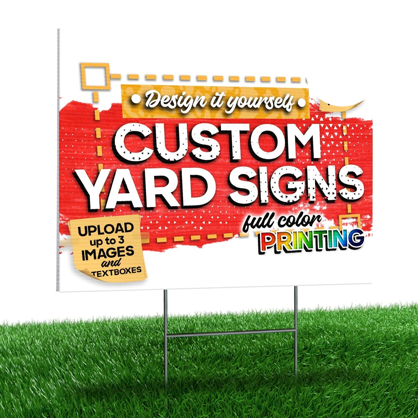 Custom Yard Signs - Single Sided Printed